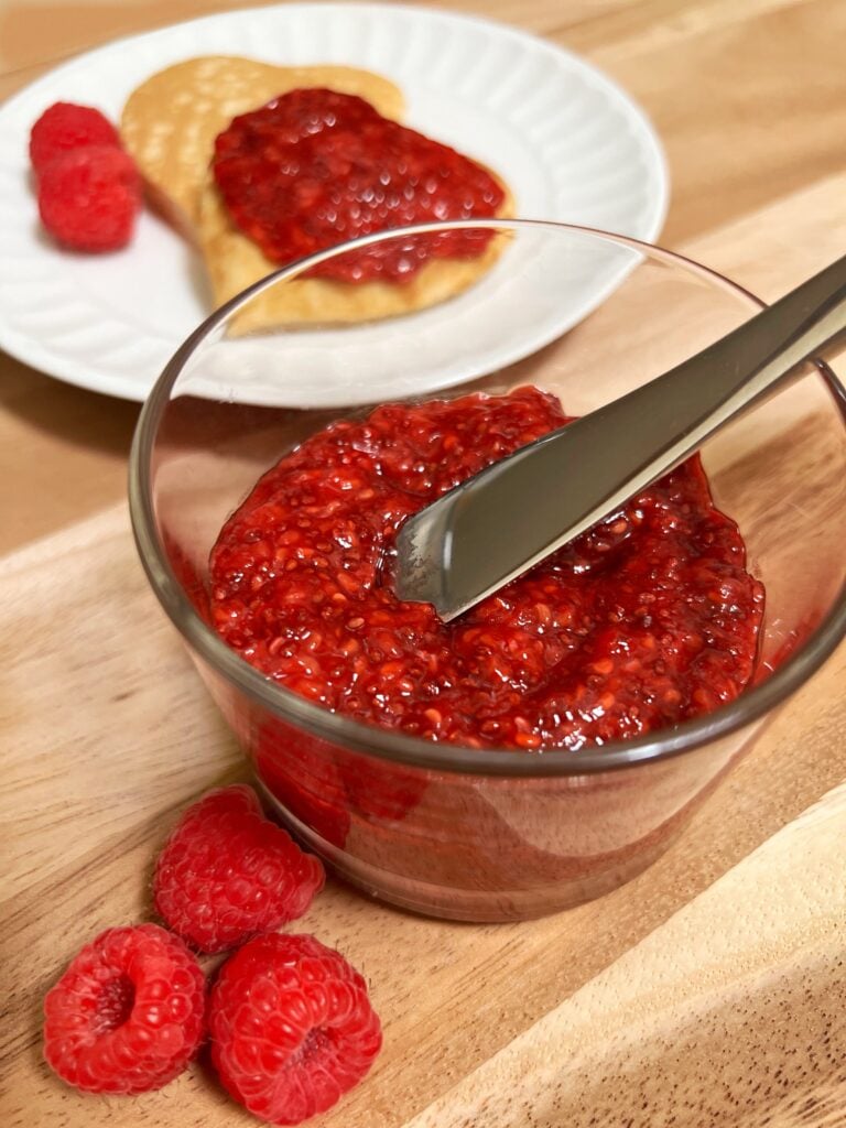 Raspberry chia seed jam
