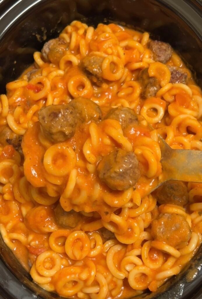 spaghettios with mini meatballs, homemade spaghettios copycat recipe