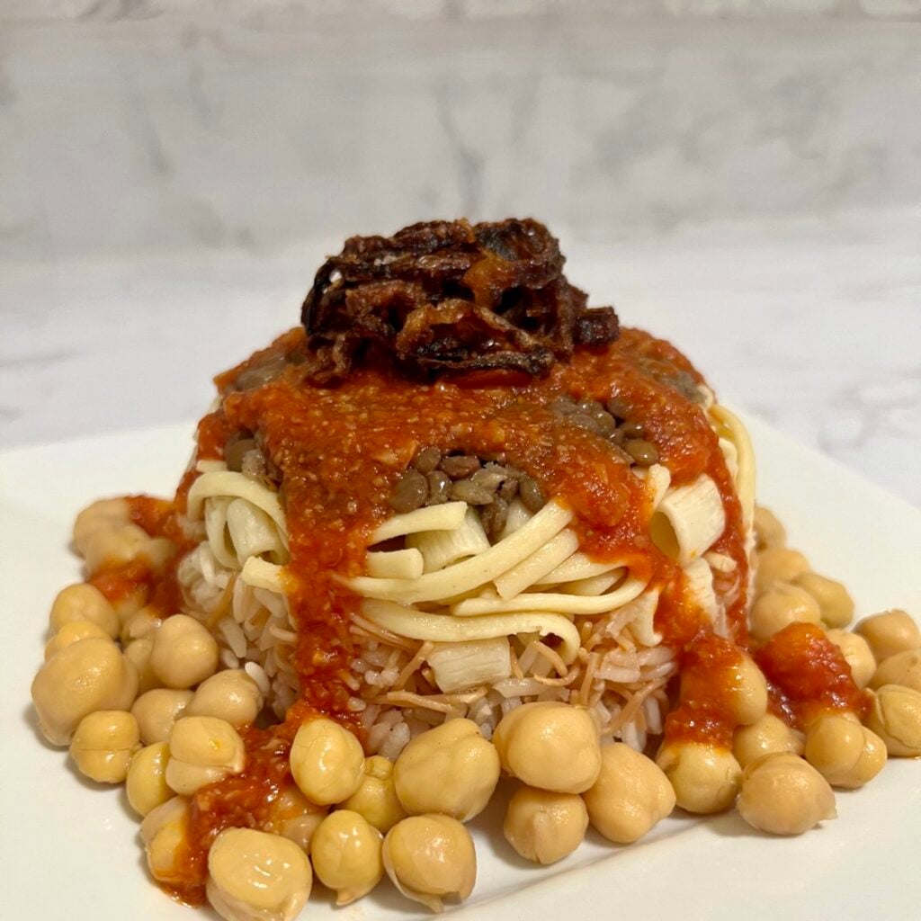 Egyptian koshari (koshary)