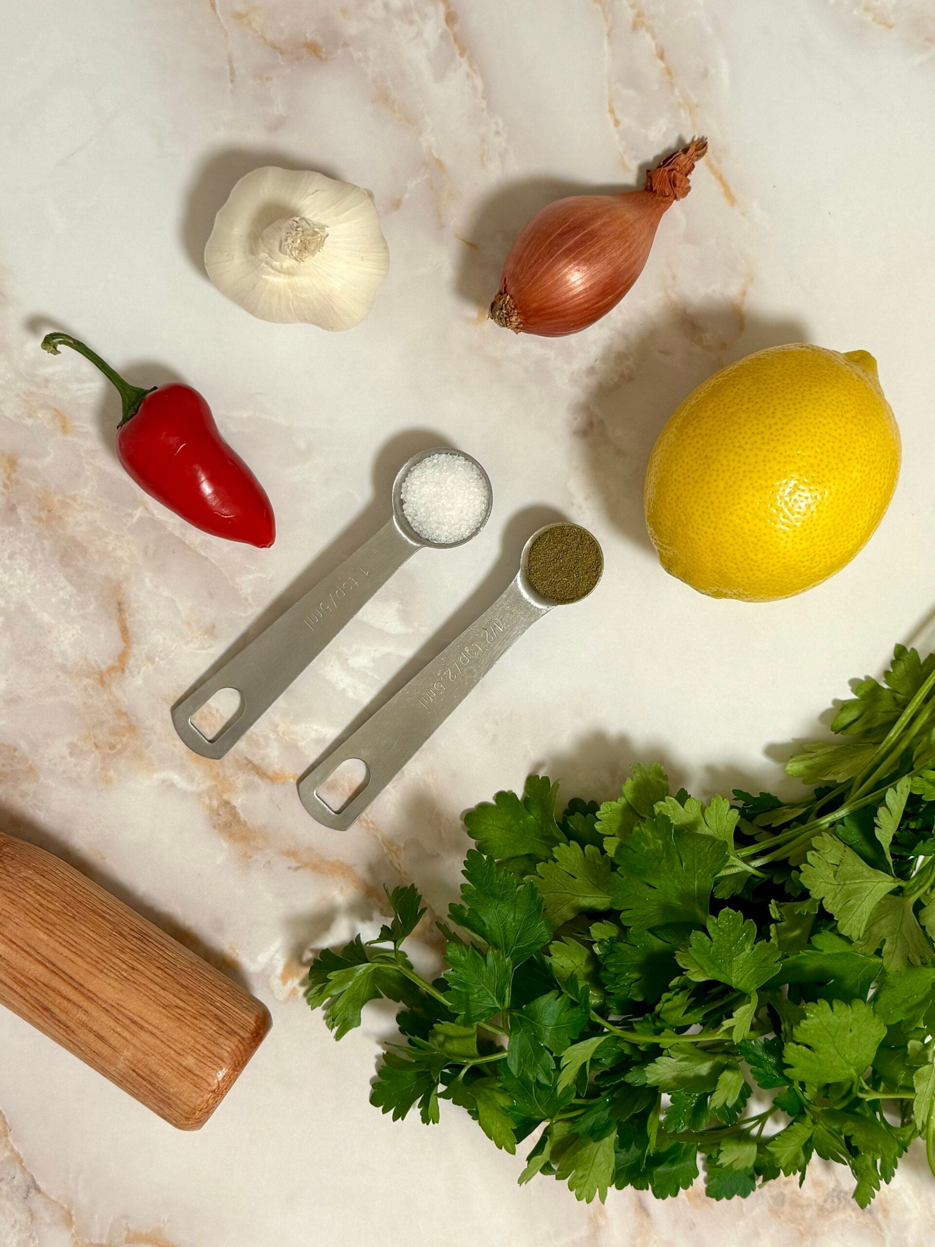 Chimichurri sauce ingredients