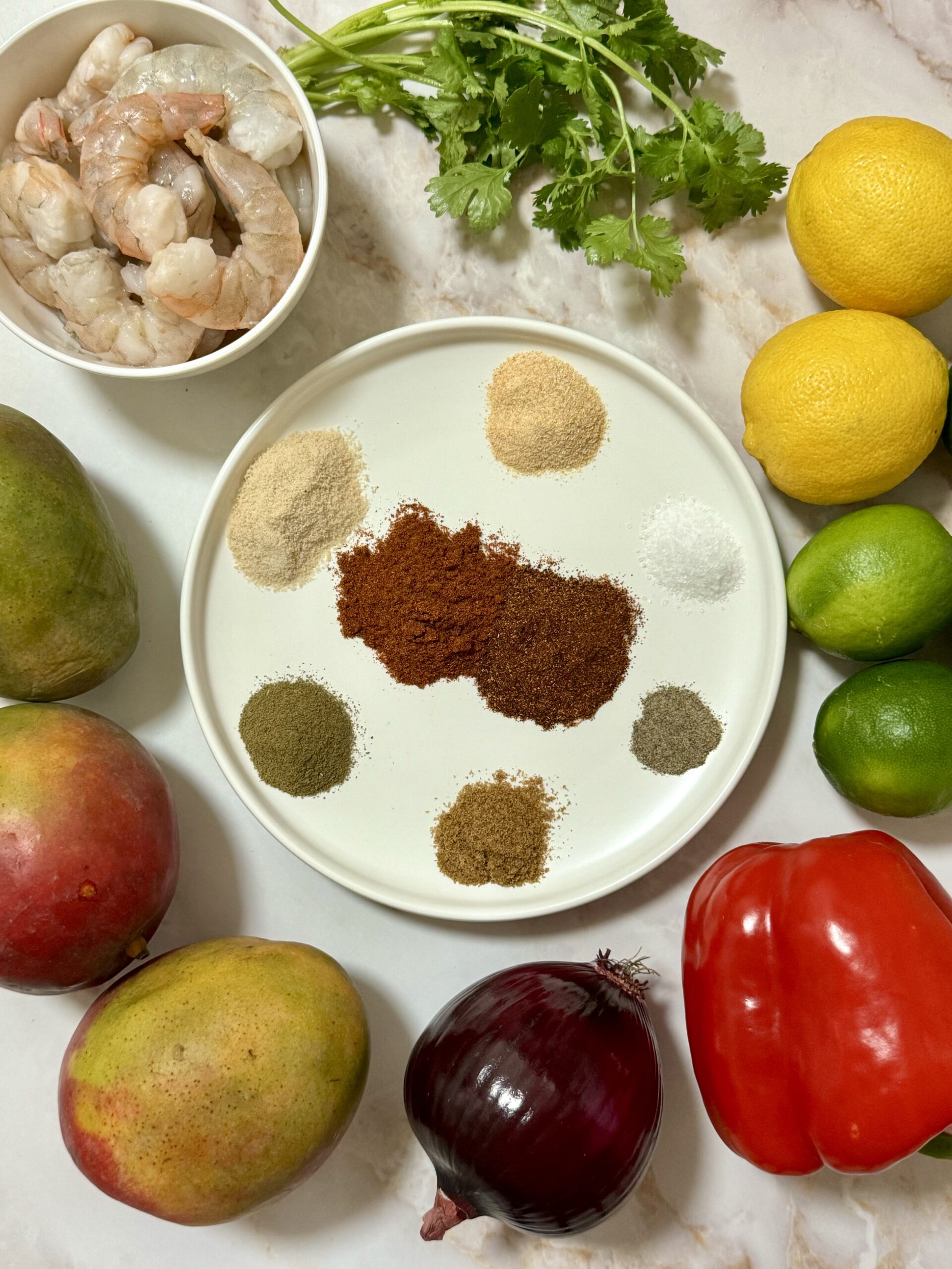 Blackened shrimp ingredients