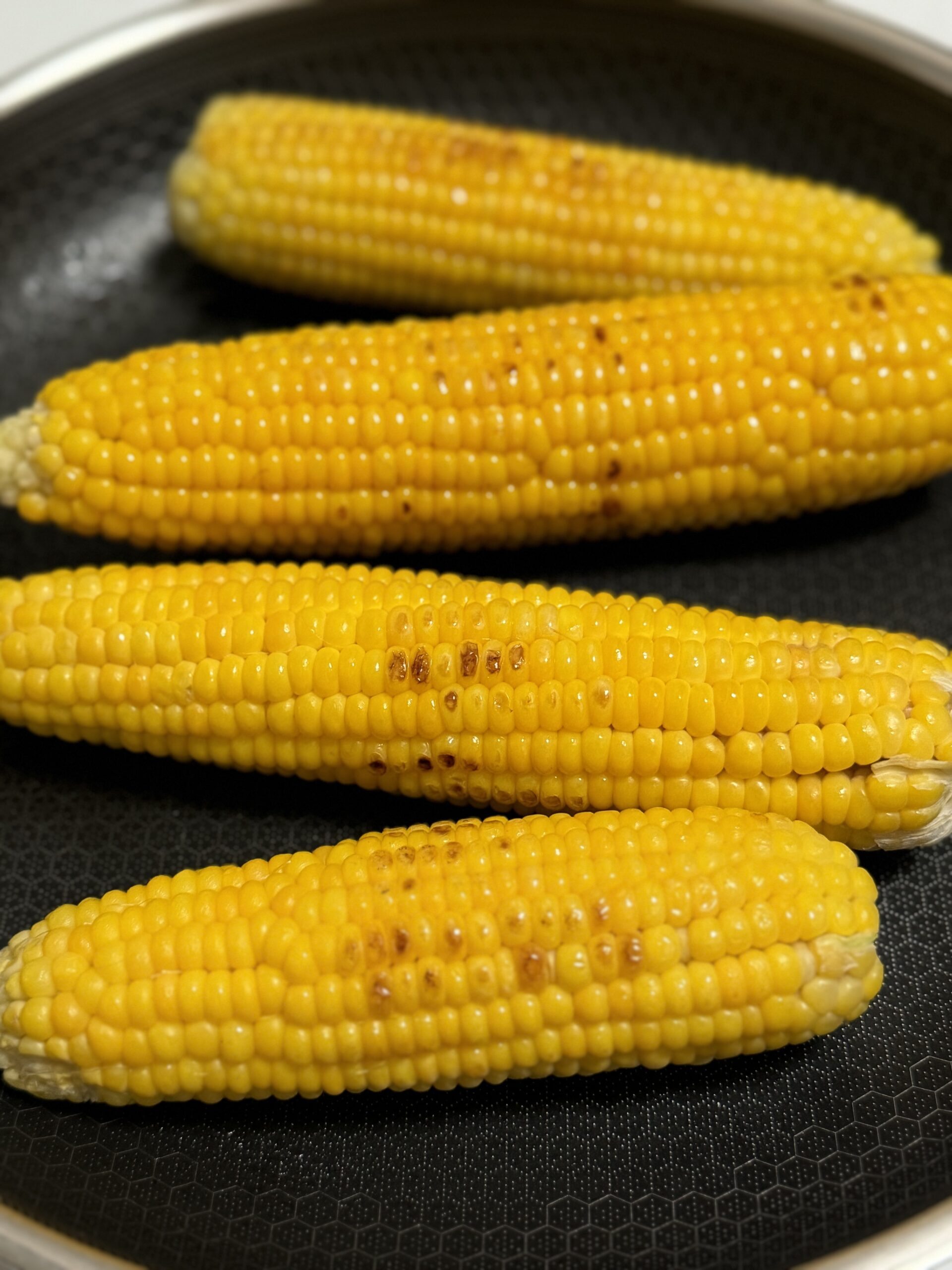 corn on the cob, hexclad pan