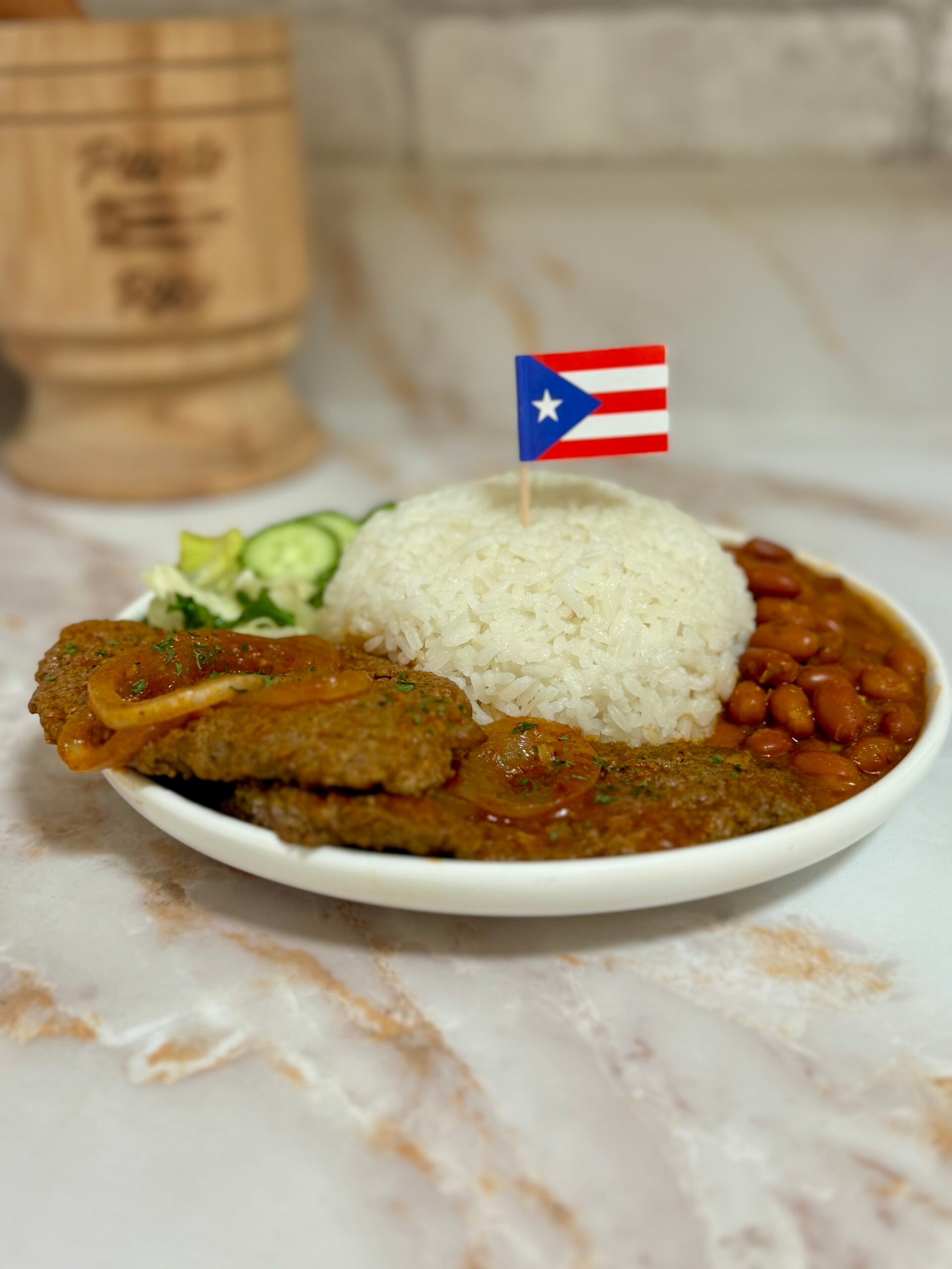 Bistec encebollado, Puerto Rican steak and onions