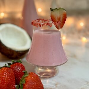 strawberry coquito