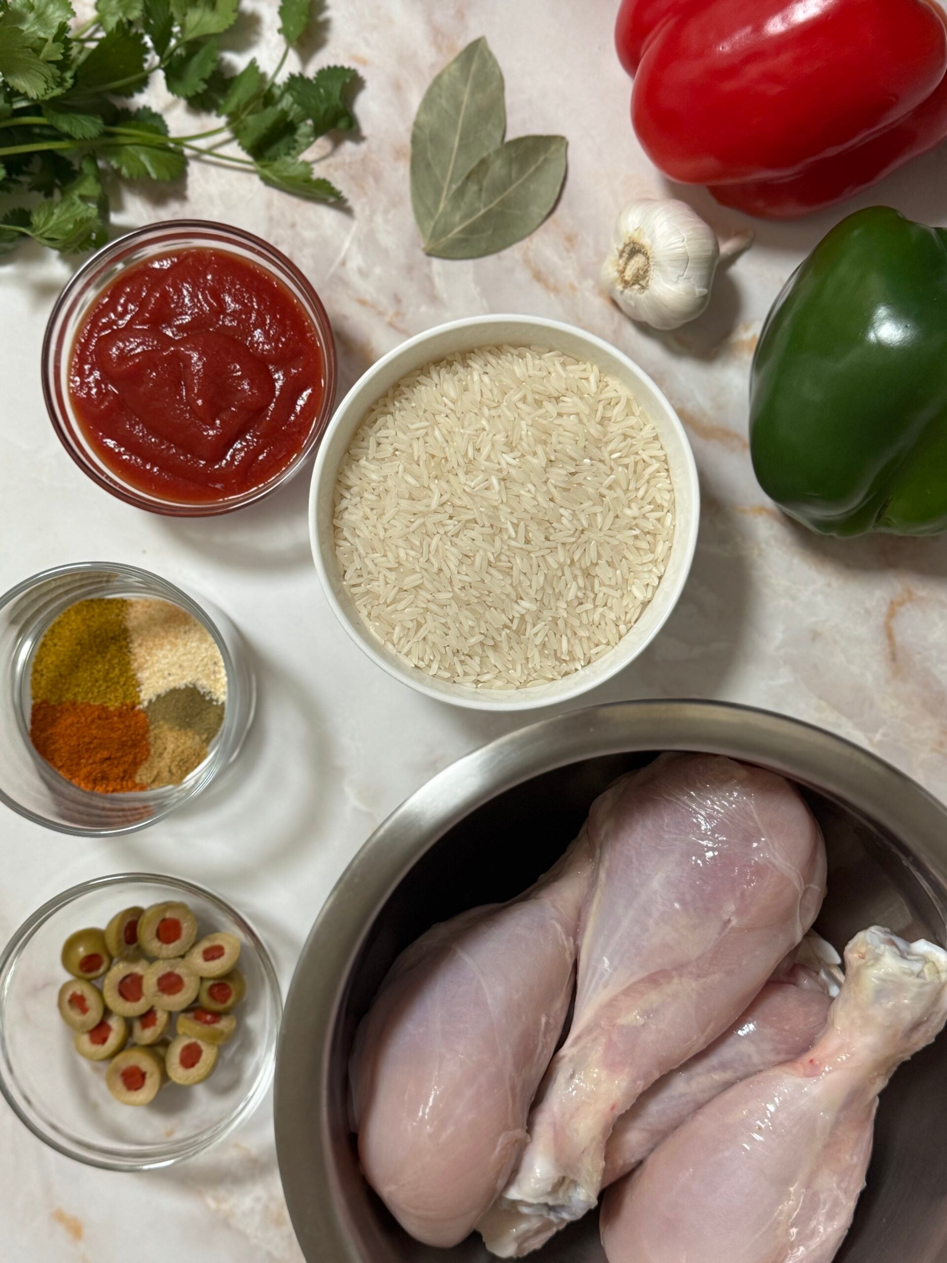 Arroz con Pollo ingredients
