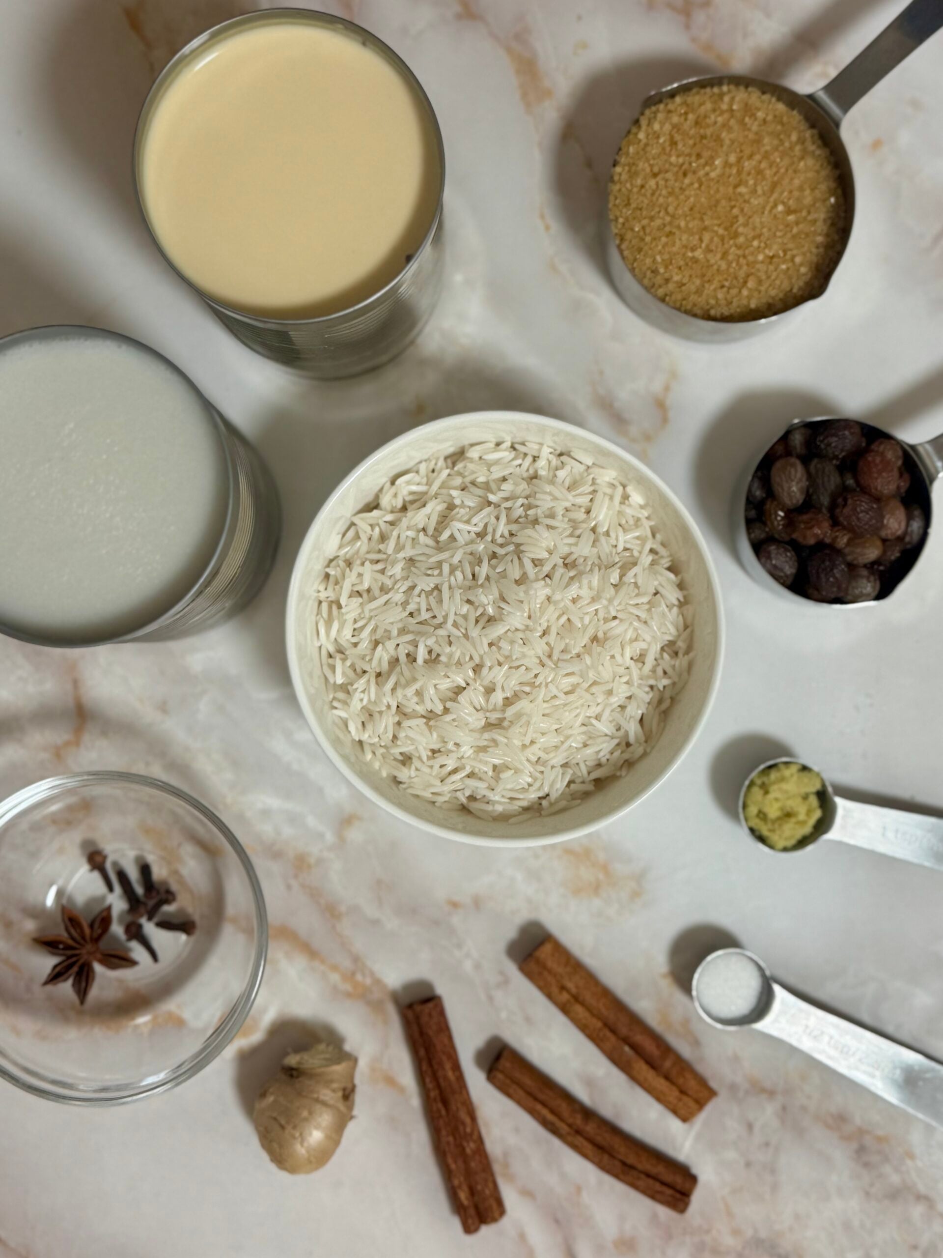arroz con dulce ingredients