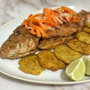 Jamaican Red Snapper with Escovitch