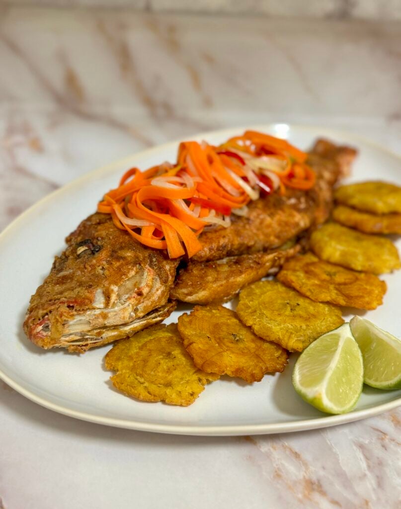 Jamaican Red Snapper with Escovitch
