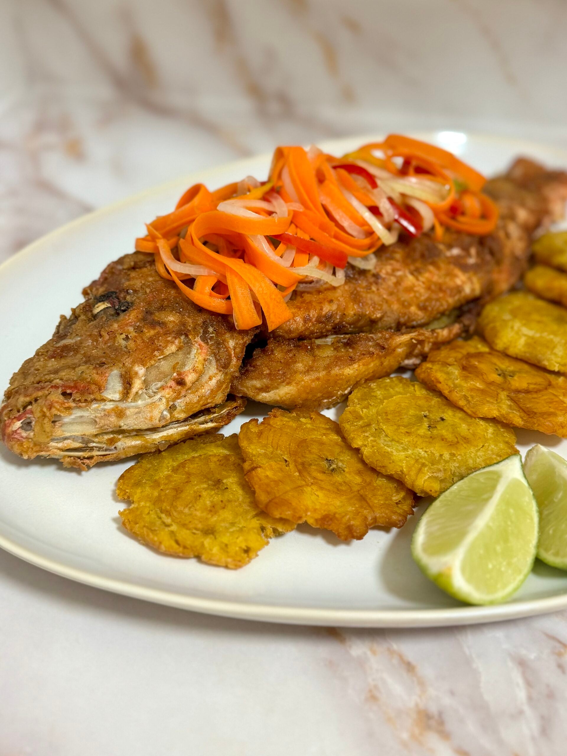 Jamaican Red Snapper with Escovitch