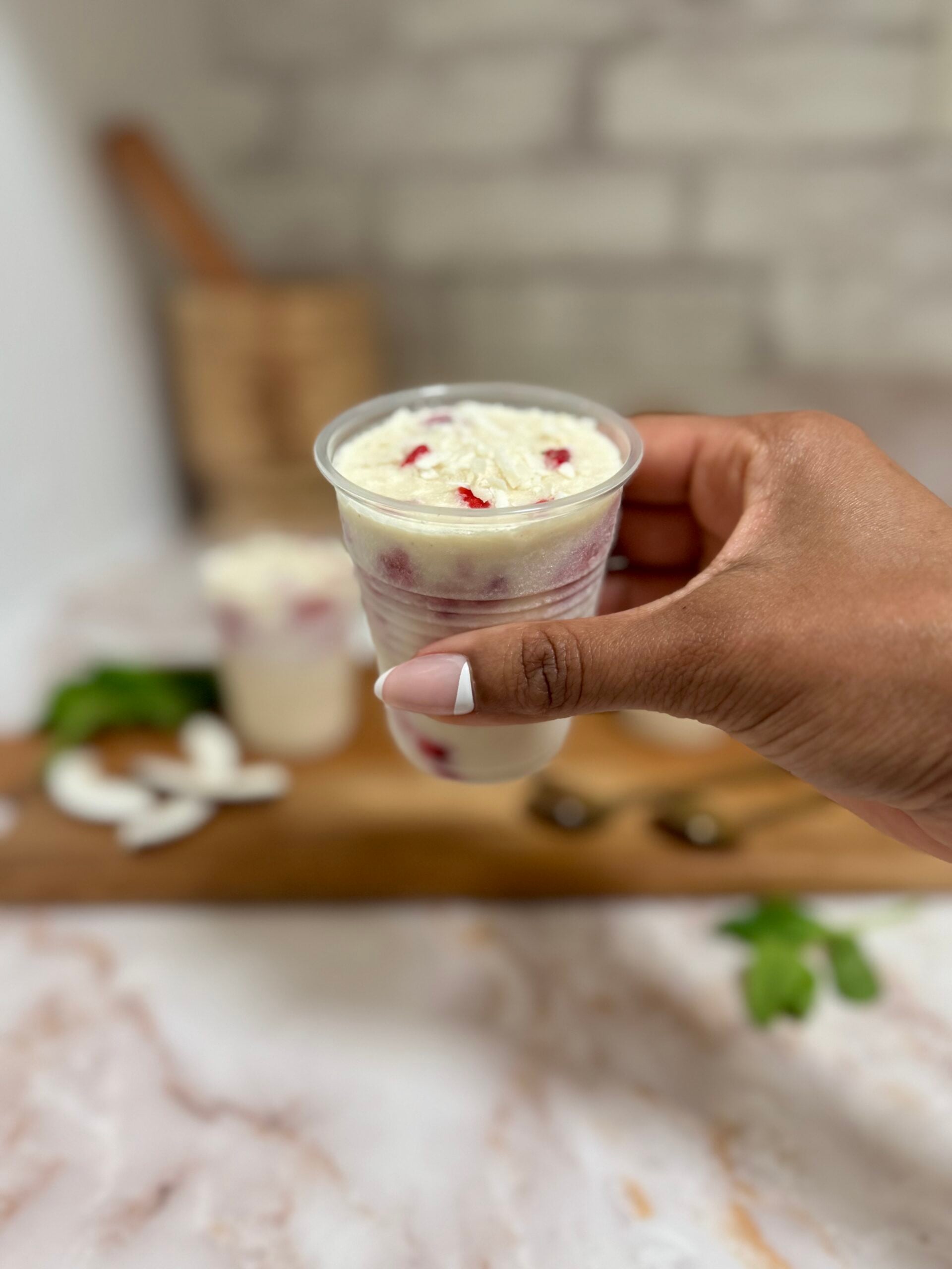 limber de coco con fresa