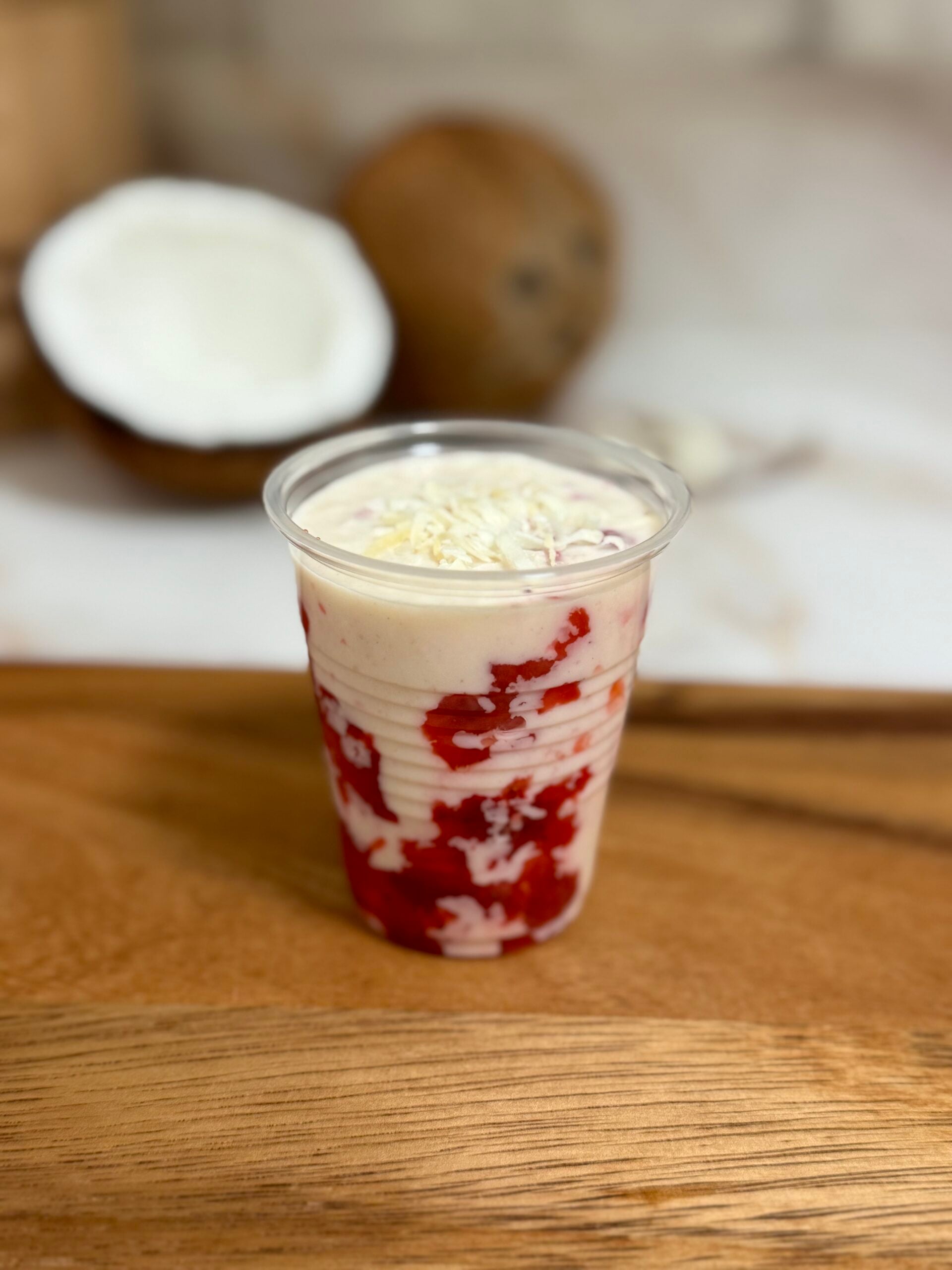 limber de coco con fresa
