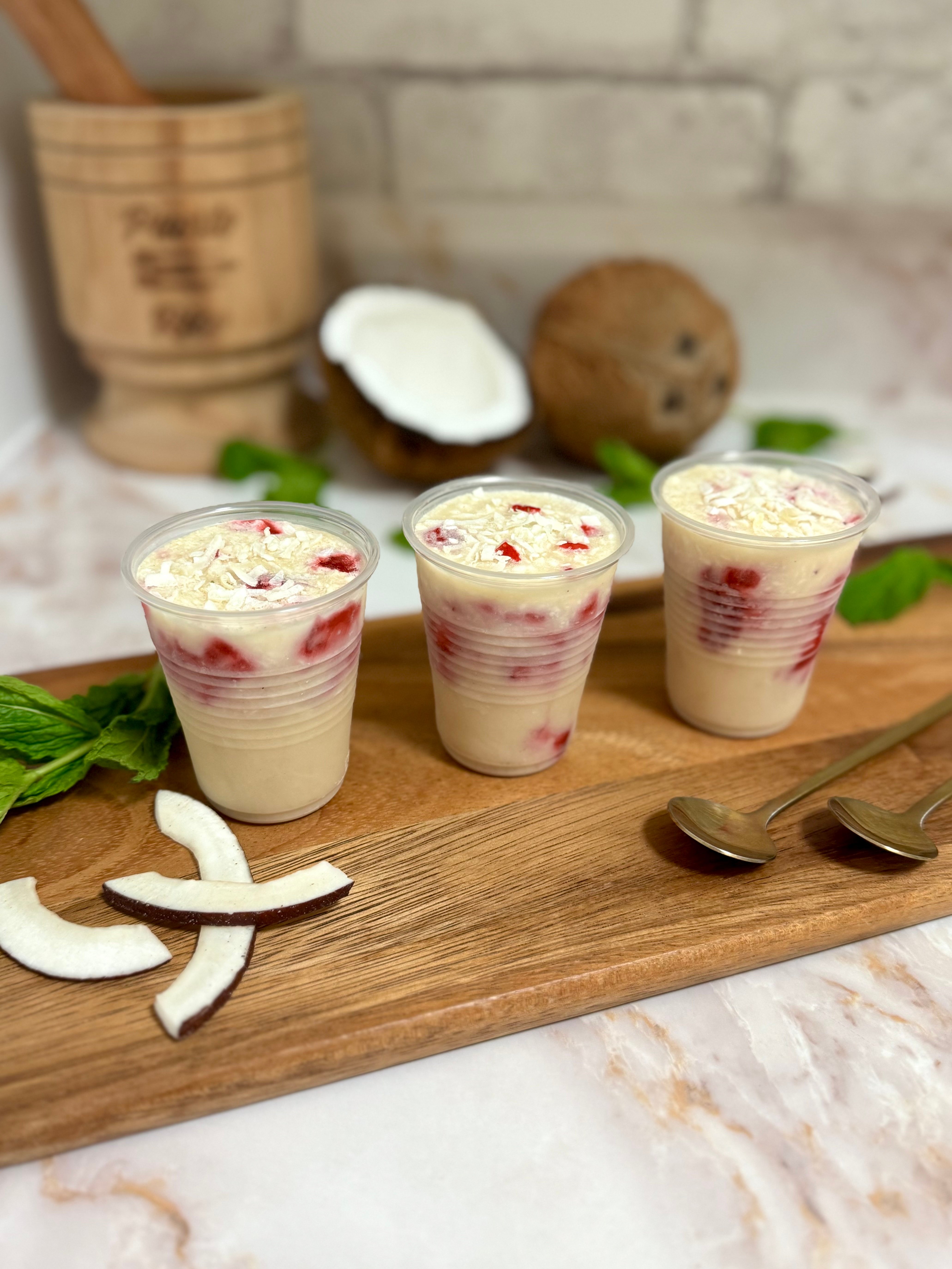 limber de coco con fresa