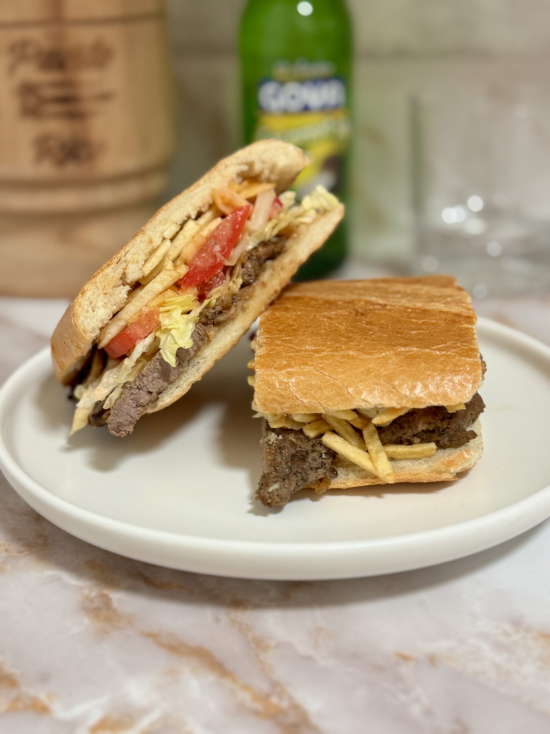 Pan con Bistec
