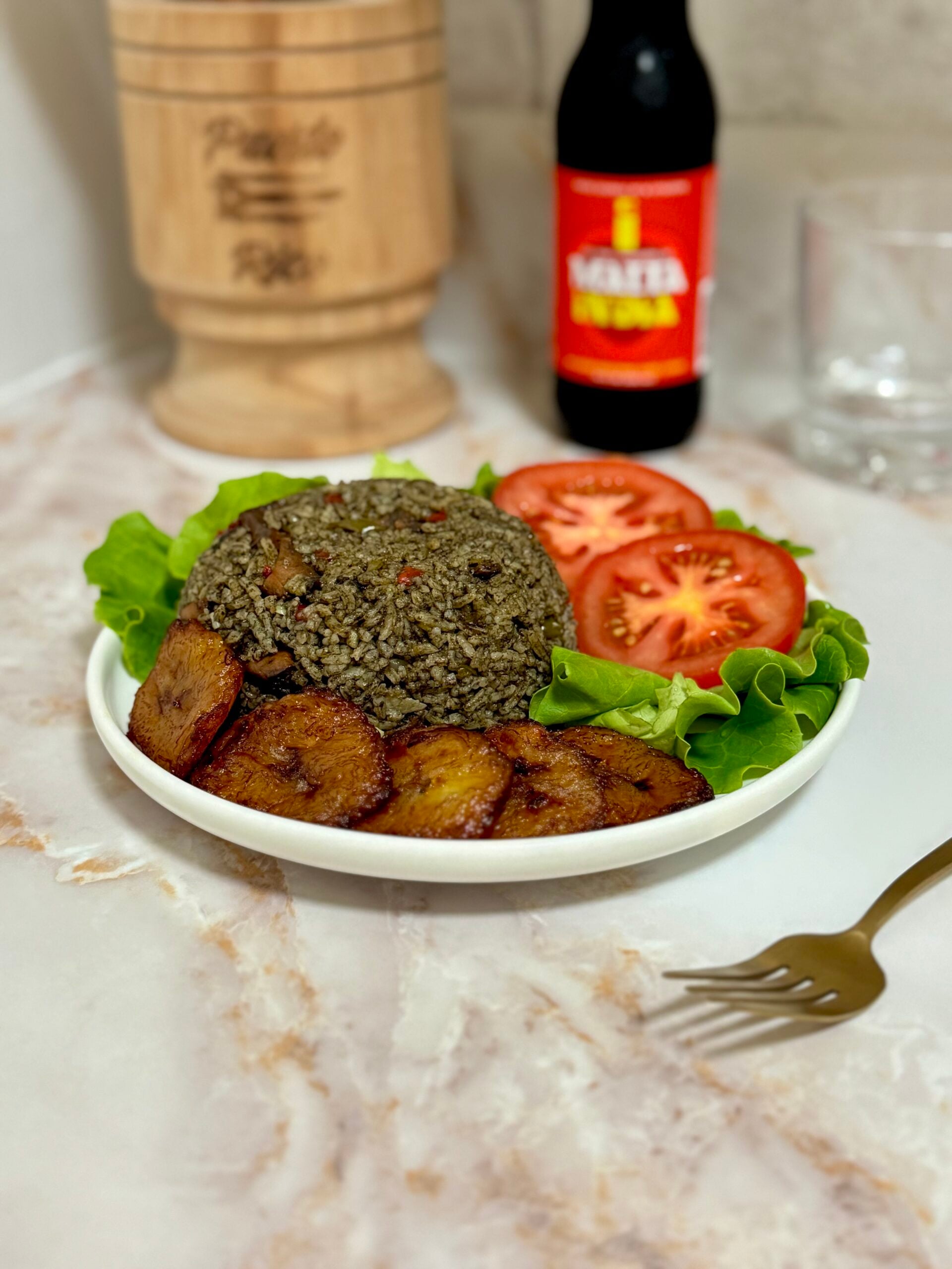Puerto Rican rice with squid, Arroz con Calamares