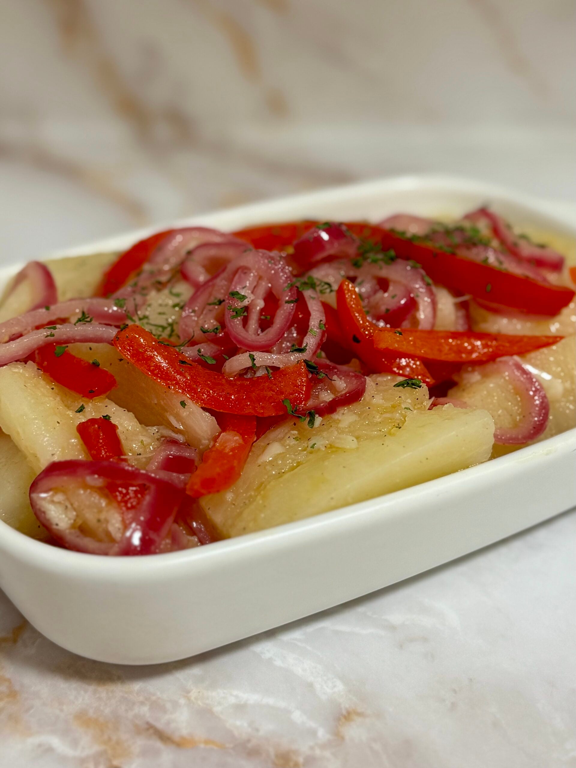 yuca con mojo
