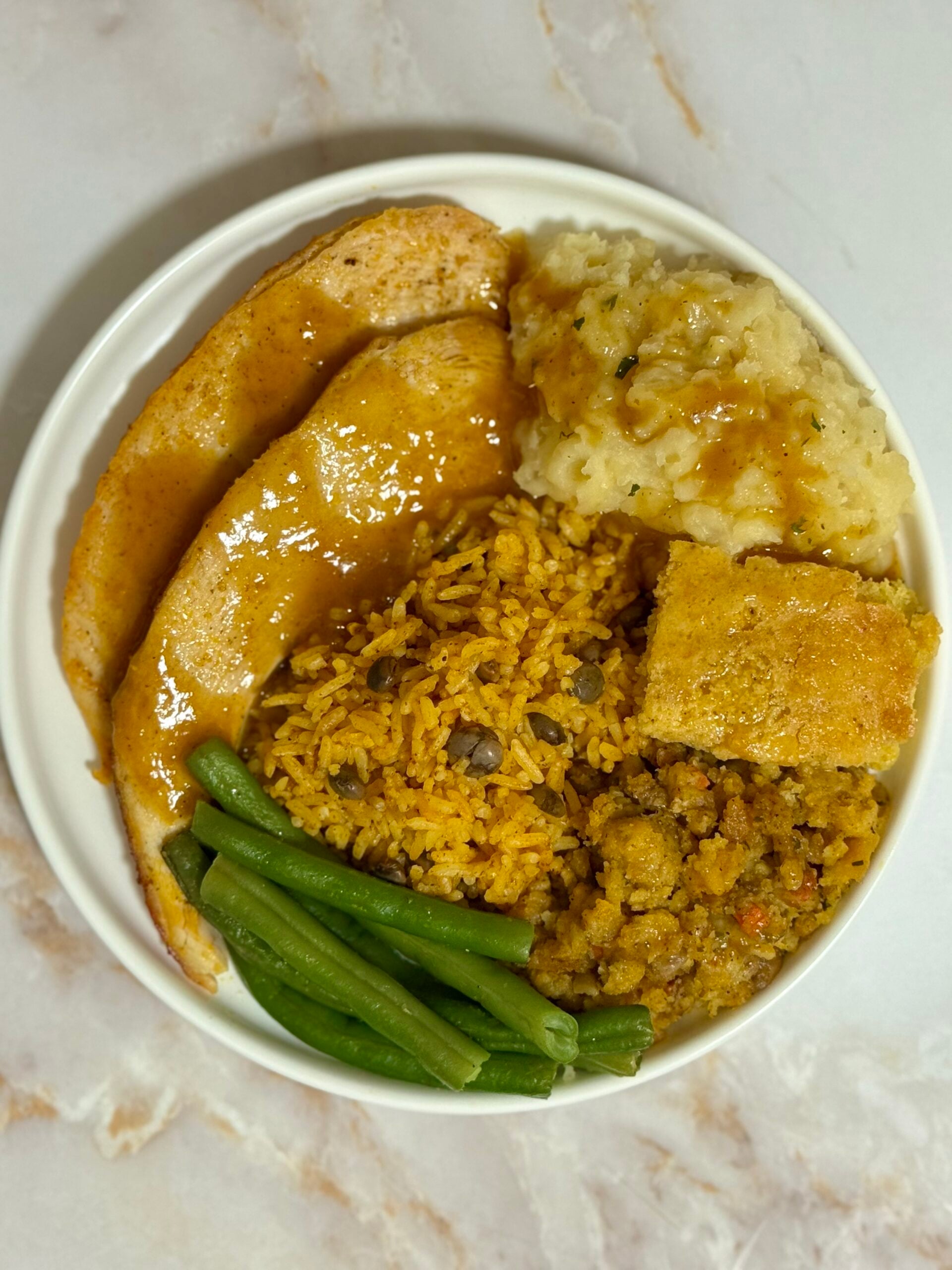 thanksgiving dinner plate