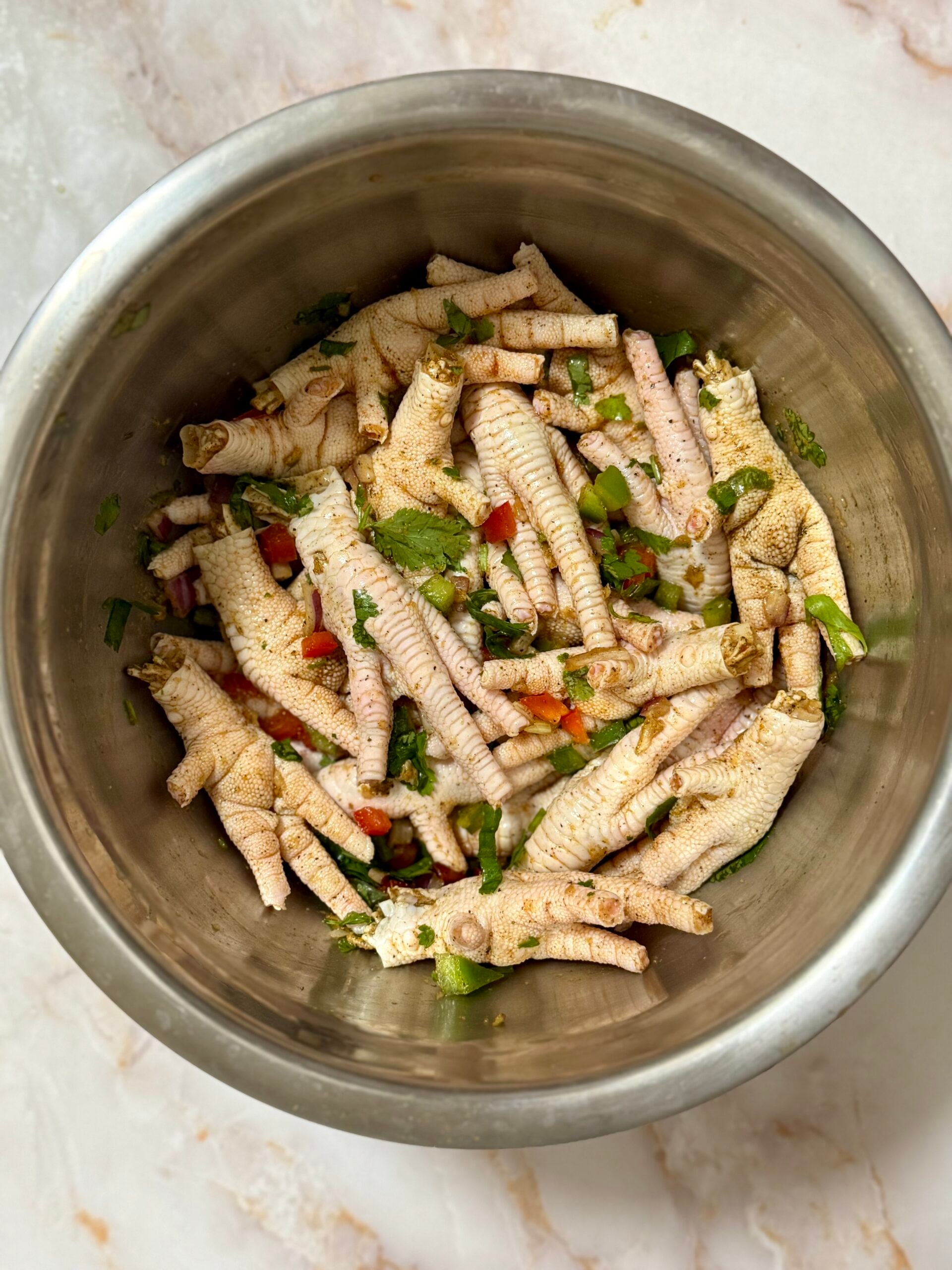 patitas de pollo