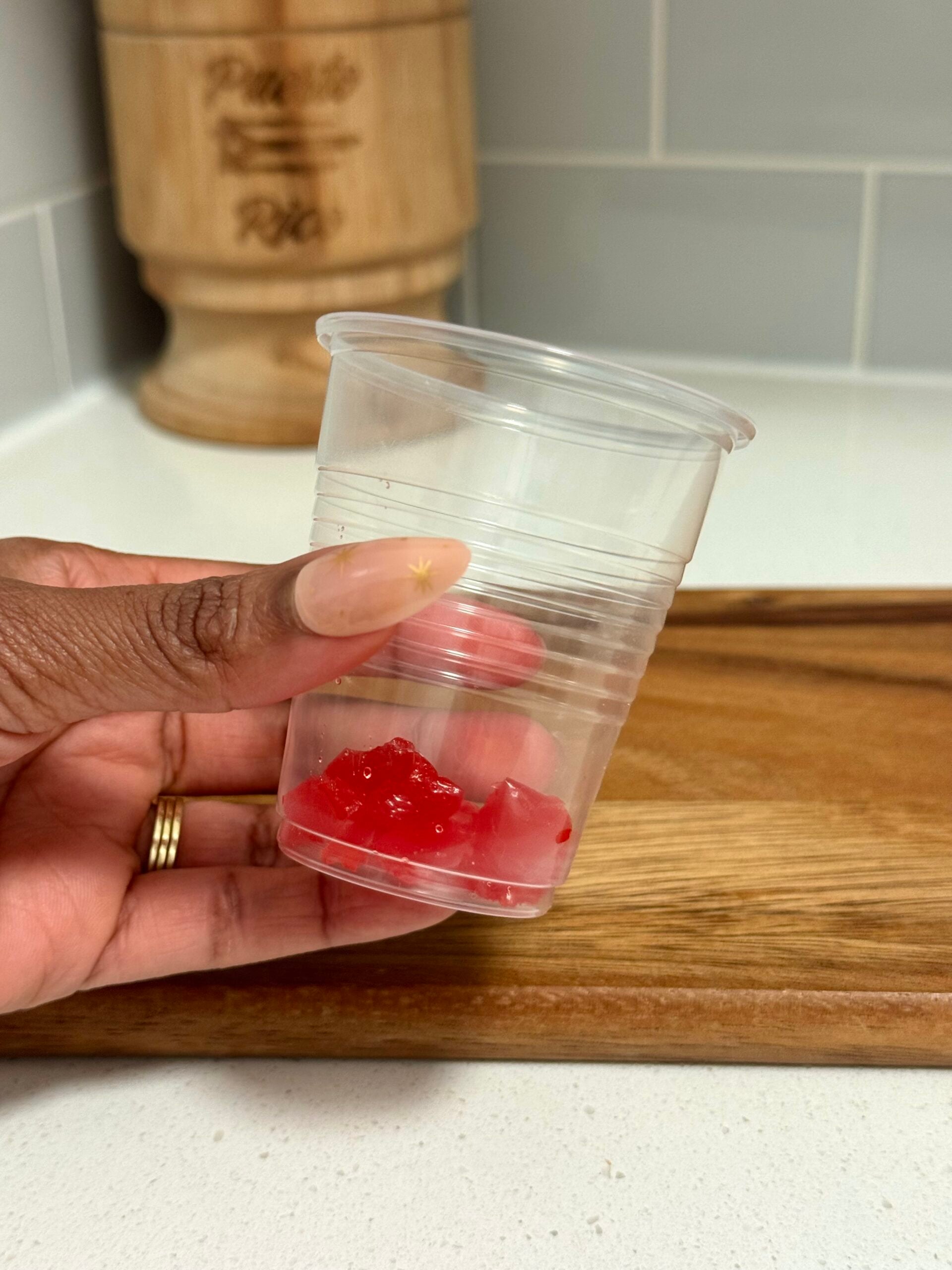 cherries in cup