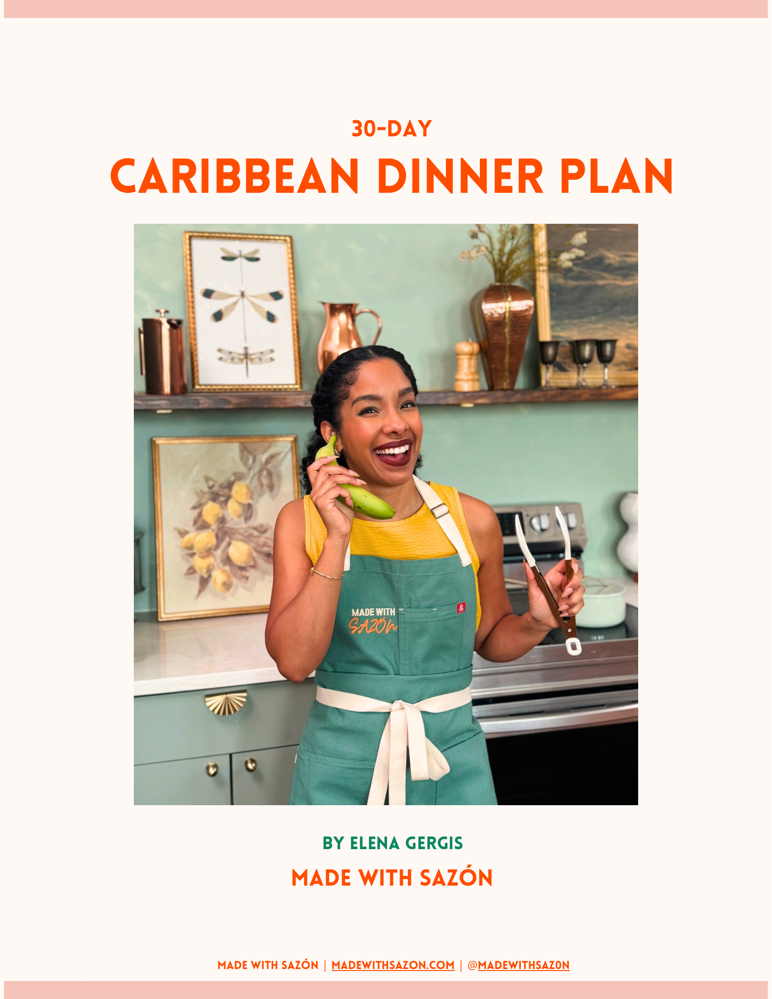 30 Day Caribbean Dinner Plan